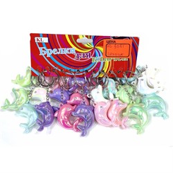 Брелок пластмассовый (KL-6061) дельфины 120 шт/блок - фото 225991