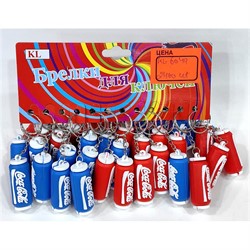 Брелок резиновый (KL-6049) Coca Cola 120 шт/блок - фото 225995