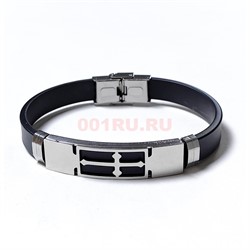 Браслет каучуковый (N-108) с крестом 12 шт/упаковка - фото 226003