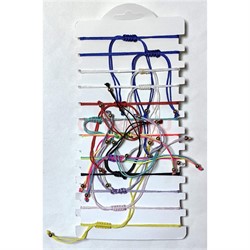 Браслет цветной (M-285) со стразами 12 шт/упаковка - фото 226013