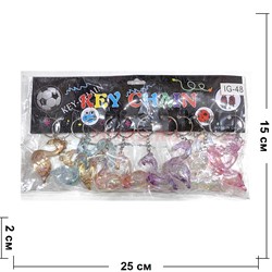 Брелок пластмассовый (IG-48) «фламинго или лебедь» 12 шт/упаковка - фото 226038