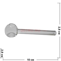 Трубка oil pipe стеклянная диаметр 28 мм длина 10 см (10/28/8) - фото 226097