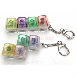 Клавиша кейкап брелок антистресс 4 шт светящаяся (формы в ассортименте) - фото 226100
