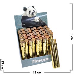Зажигалка турбированная (K-8) цвет золото 25 шт/упаковка - фото 226111