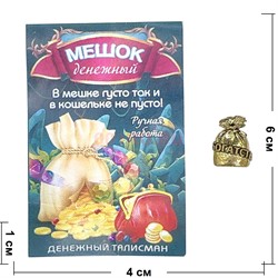 Денежный талисман Мешок Богатства амулет в кошелек - фото 226147