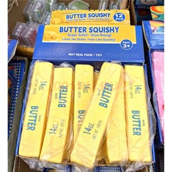 Сквиши масло большое желтое Butter Squishi 14oz 12 шт/упаковка - фото 226600