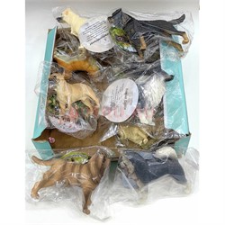 Фигурки собак из твердой пластмассы 12 шт/упаковка - фото 226769