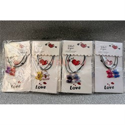 Браслеты парные (B329) котики цветные 12 пар/упаковка - фото 227326