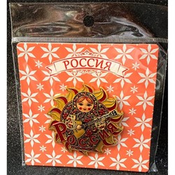 Магнит большой Россия матрешка 12 шт/упаковка (M-007) - фото 227541