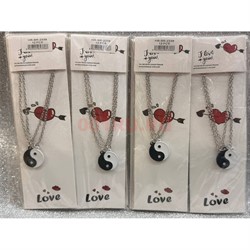 Парные магнитные подвески (BS-2338) Инь Ян 12 пар/упаковка - фото 227893