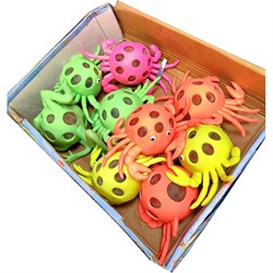 Игрушка антистресс «крабы» с гидрогелем 12 шт/упаковка - фото 227970