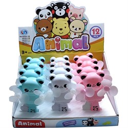 Вентилятор ручной большой Animal 12 шт/упаковка - фото 228209