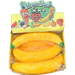 Сквиши антистресс Банан гигантский 6 шт/упаковка - фото 228338