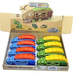 Машинка динозавр Dino Truck с машиной внутри 8 шт/упаковка - фото 229564