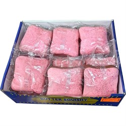 Игрушка сквиши булочка (KC-2550) розовая 12 шт/упаковка - фото 229895