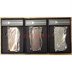 Зажигалка USB разрядная в коже (US-211) - фото 230012