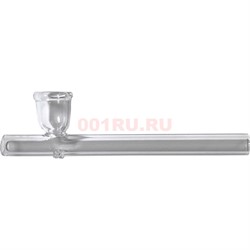 Трубка курительная kit pipe стеклянная прозрачная 10 см - фото 230122