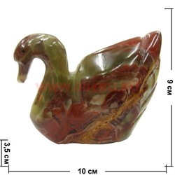 Лебедь из оникса 9-10 см (4 дюйма) - фото 46551