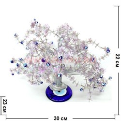 Дерево счастья "От сглаза" с серебрянными бусинами - фото 46670
