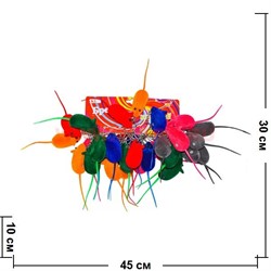 Брелок "Мышка" цветная пищит (KLR-7) из полимерных материалов - фото 46841