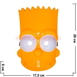 Маска Барт Симпсон из толстого пластика - фото 46947
