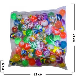 Мячики прыгающие 27 мм (MC-02), цена за 2000 шт, 100 шт/уп - фото 47214