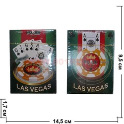 Карты для покера Las Vegas пластик 80%, цена за 2 упаковки - фото 48390