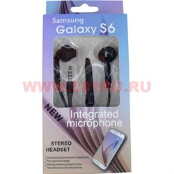 Наушники для Samsung Galaxy S 6 цвет черный - фото 49653