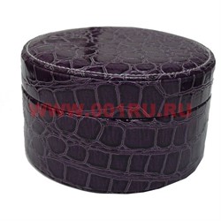 Шкатулка круглая с двойным дном 8*13*13 - фото 49703