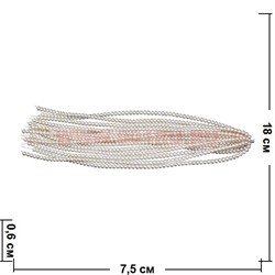 Жемчуг розовый "кукуруза" нитка 35 см 6 мм - фото 51920