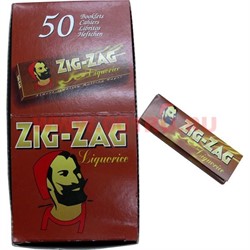 Бумага для самокруток Zig Zag "Liquorice", 50 шт/уп - фото 52025