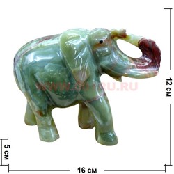 Слон из оникса 16 см (5 дюймов) - фото 53671