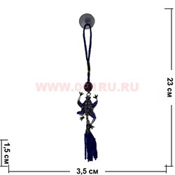 Амулет «лягушка сглаз» в машину на присоске - фото 54362
