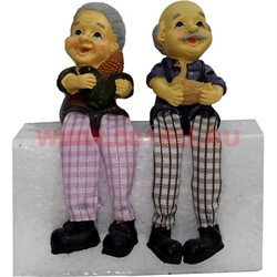 Фигурка с ножками (KL-374) Дед и Баба с уточкой цена за пару (60 шт/кор) - фото 55117