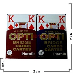 Карты для покера Piatnik Opti №141911 Large Index (Австрия) - фото 55247