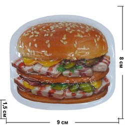 Прикол магнит оптом "Гамбургер" - фото 55658