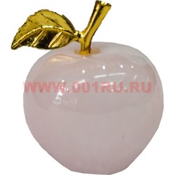 Яблоко из розового оникса 1,5 дюйма 6 шт/уп - фото 56170