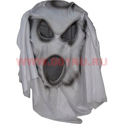 Маска Мумия Призрак привидение с тканью-капюшоном - фото 56340
