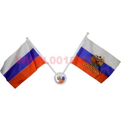 Флаг РФ 7,5х11,5 см на присоске в машину 12 шт/уп - фото 56406