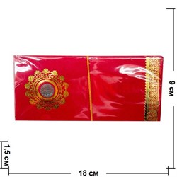 Конверт денежный красный с монетой 1 рупия 10 шт - фото 56527