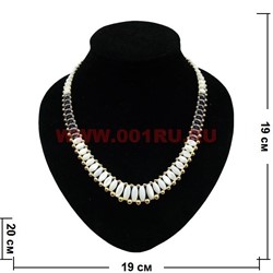 Колье из перламутра и гематита (цвет желтый) - фото 56606