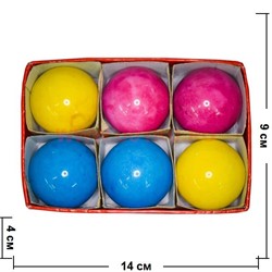 Шарик из оникса крашеный 40 мм, цена за 6 шт - фото 56700