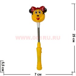 Игрушка на пружинке светящаяся "Микки Маус" цена за 12 шт - фото 56823