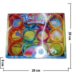 Игрушка Радуга цветная 60 мм 12 шт/упаковка - фото 56845