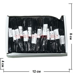 Шпильки черные (KG-B-25) 2 размер 72 мм цена упаковку 500 шт - фото 57266