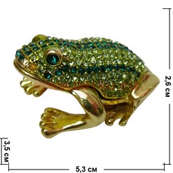 Шкатулка со стразами "Жабка мини" - фото 57306