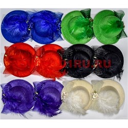Зажим для волос "шляпа" (AL-250) цена за 12 шт - фото 57493