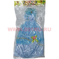 Платье для кукол голубое - фото 57770