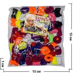 Резинки для волос детская разноцветные 2000 шт/упаковка - фото 57891