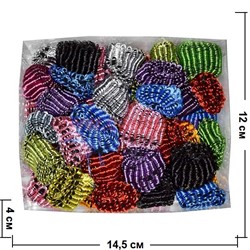 Резинки для волос (RZ-1037) разноцветные 200 шт/упаковка - фото 57925
